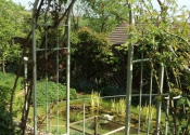 Bespoke rose arch and handrails, Charlcombe Lane, Bath