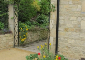 Simple lattice rose arch, Charlcombe Lane, Bath