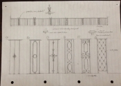 Andy Thearle - drawings for the client. Ideas for the Widcombe balustrade, Bath