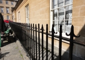 Railing restoration project completed.