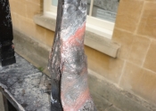 Detail of brazed repairs
