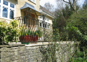 Metal garden balustrade by Ironart of Bath