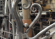 Bespoke forged bed by Ironart of Bath