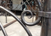 Bespoke forged bed by Ironart of Bath