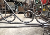 Bespoke forged bed by Ironart of Bath