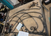Bespoke forged bed by Ironart of Bath