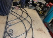 Bespoke forged bed by Ironart of Bath