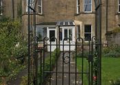 Traditional arch over a gate on Combe Down, Bath