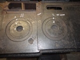 Top rings and top plate broken, marked to bring to attention of the customer