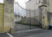 Double gates at St Stephens Road, Bath