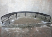 The curved bench at St Blaise Castle Estate, north Bristol