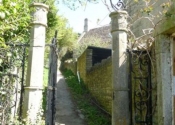 St Mary Tory chapel Gates, Bradford on Avon. Prior to restoration