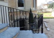 Bespoke curved scrollwork handrails for a period house in Weston, Bath
