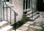 Wrought iron handrails in Bradford on Avon near Bath