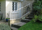 Garden handrails at Weston Park, Bath
