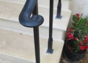 Newell post on the handrails at Upper Weston Bath