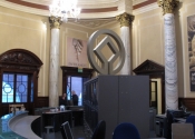 The World Heritage Sculpture in the Pump Rooms in Bath