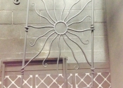 Sun panel made by James Cuthbertson, Ironart of Bath