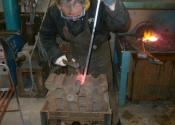 Jason Balchin - making a set of bespoke door hinges at Ironart of Bath