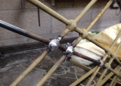 Restoration of historic wrought iron balconettes with lead cast detailing - Ironart of Bath