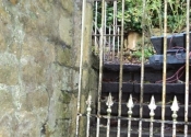 Restoration of a tall spear finial garden gate in Camden Bath