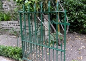Restoration of a short spear finial garden gate, Camden, Bath