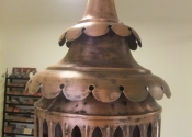 Antique lantern restoration by Ironart of Bath.