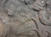 Restoration of a cast iron fire back - Martin Smith Ironart of Bath