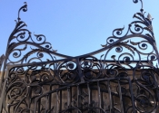 Heritage wrought iron gate restoration - by Ironart of Bath