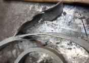 Heritage wrought iron gate restoration - by Ironart of Bath