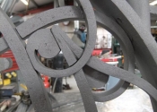 Heritage wrought iron gate restoration - by Ironart of Bath