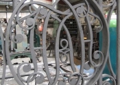 Heritage wrought iron gate restoration - by Ironart of Bath