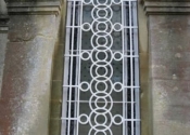 Security window grille - circular design