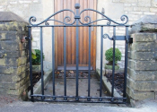 Single gate with scroll detail in Clutton, near Bath