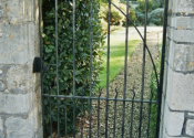 Spear finial single garden gate