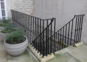 A winding staircase on the Royal Crescent in Bath for Simon Morray-Jones Architect