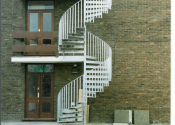 External spiral staircases, Ironart of Bath - double spiral