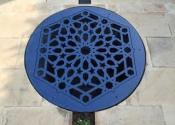 Bespoke decorative well cover by Ironart of Bath