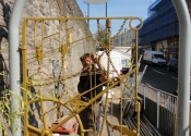 Luke and Martin fitting the Zero Degrees Bristol - September 2014