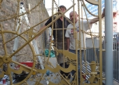 Luke and Martin fitting the Zero Degrees Bristol - September 2014