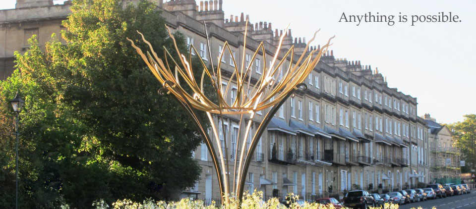 Bathwick Hill Sun flower sculpture