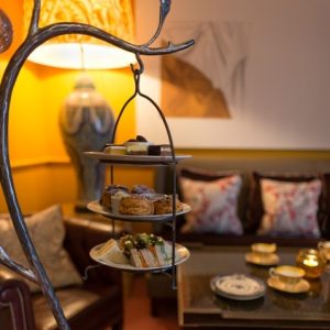 The Abbey Hotel Bath - bespoke cake stands. Photography by Jamie Curtis of Bloom studios