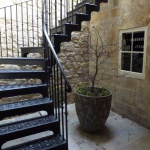 Staircase on the Royal Crescent, Bath